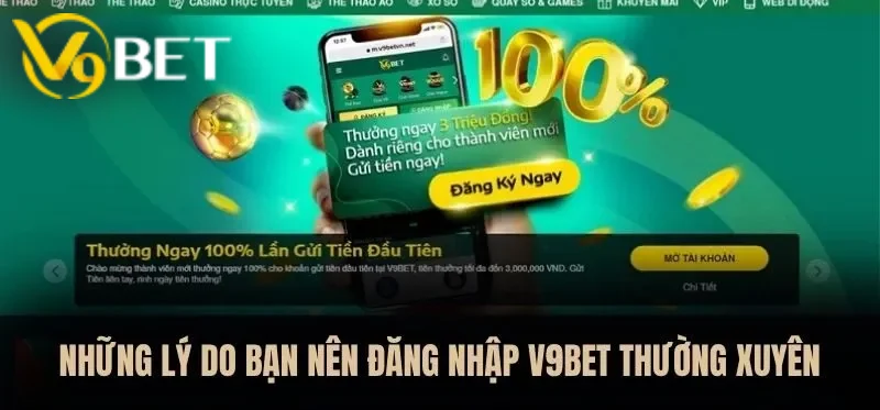 Đăng nhập V9BET giúp bạn tiếp cận được với thế giới giải trí không giới hạn