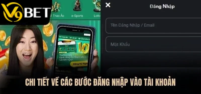 Hướng dẫn các bước đăng nhập V9BET cho tân thủ